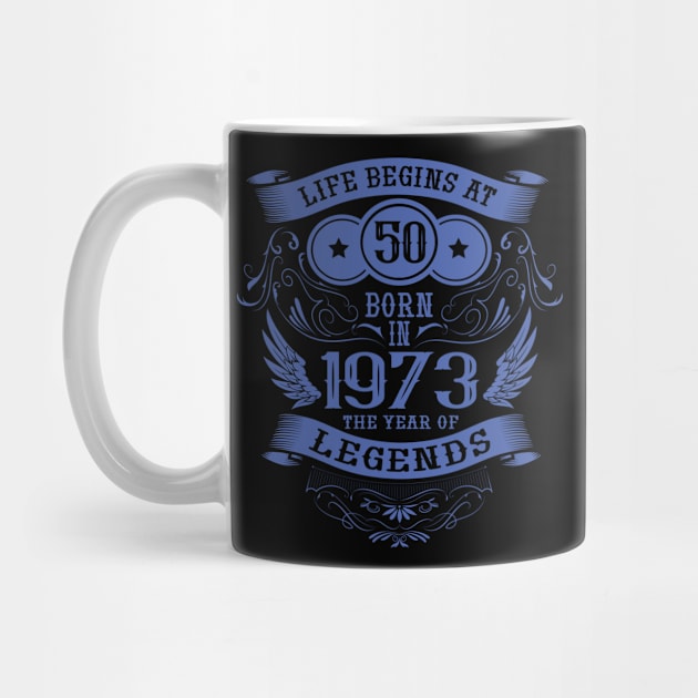 50th Birthday Vintage Sayings 1973 Birthday by HBfunshirts